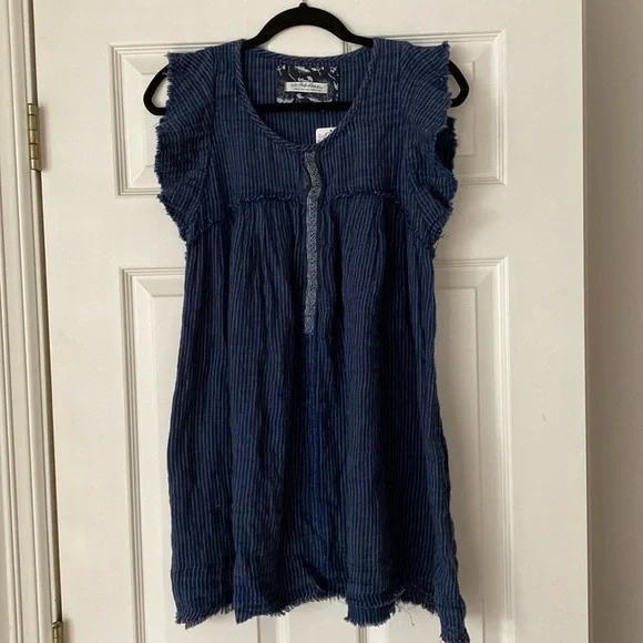 Free People Blue Ridge Indigo Top - Picture 5 of 8